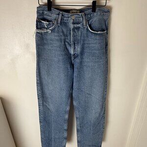 AGOLDE 90's Pinch Waist Rise Straight Jeans - Color: Hooked - Size 26